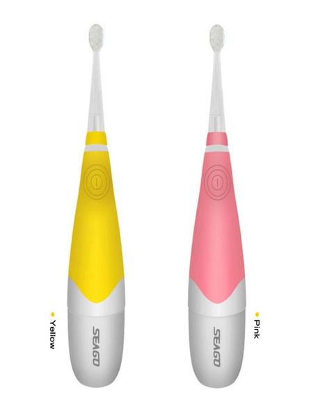 SEAGO SG-902 Cepillo de dientes eléctrico profesional para niños y bebés, vibración inteligente con luz LED, recordatorio inteligente para bebés329z6179770