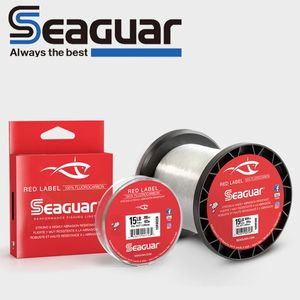 Seaguar Red Label Fluorocarbon 100% Japan Original Shock Leader Vislijn Fluorocarbon Leader Line Monofilament Karperdraad 240123