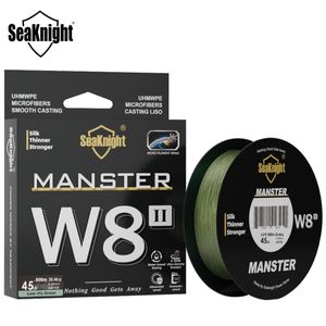 SeaKnight Merk MONSTER/MANSTER W8 II 150M300M500M 8 Strengen Casting Gevlochten Draad Vislijn 15-100LB Glad Multifilament 240108