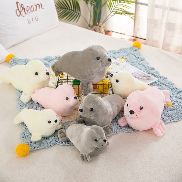 Muñeca de foca, juguete de peluche de león marino, almohada de animales para acuario, muñeca para niños, regalo de vacaciones al por mayor