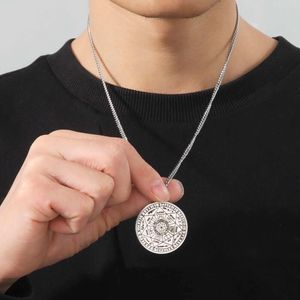 Sceau de Salomon Sept Collier Archanges en acier inoxydable Saint Michael Pendentif Jewelry Gravure pour les cadeaux de l'amulette de l'homme