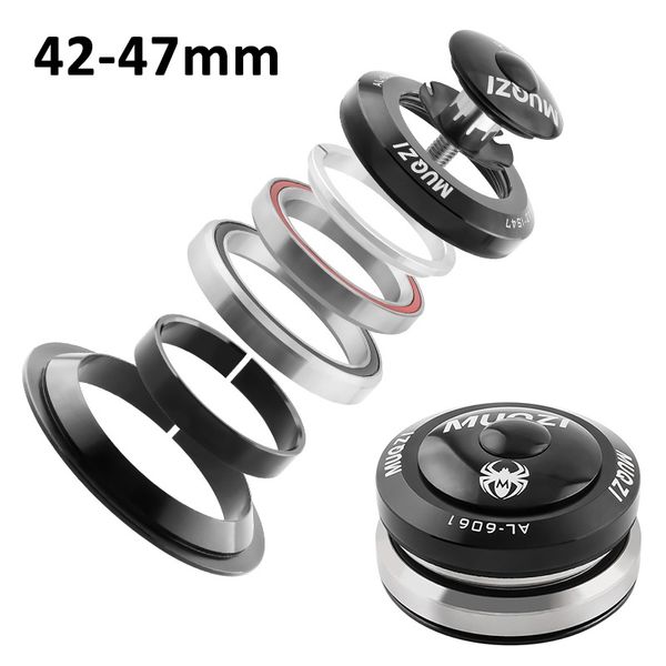 Casques de vélo à roulement scellé, 42-46.9/47mm, en alliage d'aluminium conique, pièces de bol de tête de vélo de route et de montagne