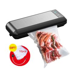 Sealers Tinton Life Vacuüm Sealer Natte of droge voedselverpakkingsmachine voor voedselopslag huishoudelijke voedsel vacuüm packer gratis 10 stks vacuümzakken