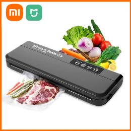 Sealers Xiaomi Mijia Voedsel Vacuüm Sealer Machine Droog en vochtige voedselmodi 60kpa Automatisch voor het behoud van voedselbehoud Machine Hoog vermogen