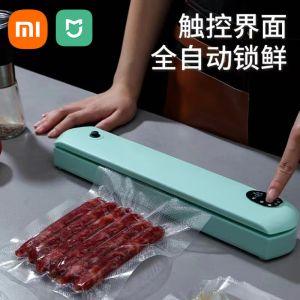 Sceleurs Xiaomi Mijia Nouvelle machine d'emballage de scellant sous vide 220V / 110V avec 10 pc Sacs à vide ménage