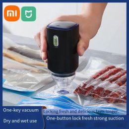 Scellants Xiaomi Mijia Vacuum Sceller Machine Handheld Kitchen Machine d'emballage à vide électrique