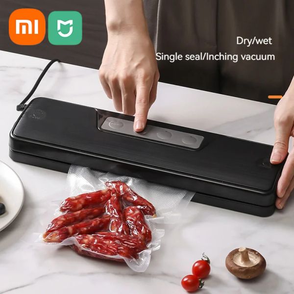 Scellants Xiaomi Mijia Machine de préservation de scellant sous vide Machine de préservation des aliments Sacs en plastique Sceller Cuisine