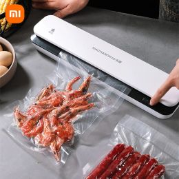 Sceleurs Xiaomi New Electric Sced Machine 220V MINI MINI MAISON MACHINE DE SCEAU MACHINE D'ALIMENTATION Machine d'emballage frais