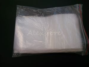 Sellado de bolsas transparentes de plástico transparente de polipropileno PP PE 129 * 93mm15 bolsa de alambre con cierre de cremallera Sellado térmico para algodón japonés 100pcs / lot DHL