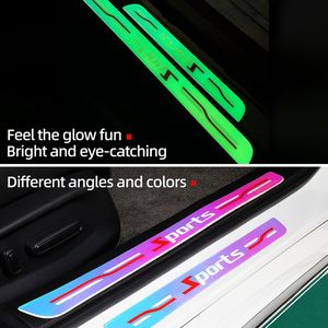 Seametal 4 stcs Luminous autodeur dorpel tape trunk drempel bescherm strip voor auto waterdichte stickers stickers auto -accessoires