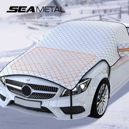 SEAMETAL grande taille voiture neige glace protecteur couverture hiver pare-brise pare-soleil pour voiture extérieur étanche Anti-gel couverture extérieure
