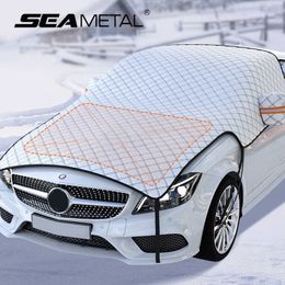 SEAMETAL-cubierta protectora de hielo para nieve de coche, parasol de parabrisas de invierno para exteriores, impermeable, antiescarcha, tamaño grande