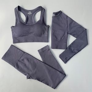 Seaml 2/3 / 4pcs pour femmes vêtements sportswear fitn gym set inwear tracksuit leggings yoga soutien-gorge sportive.