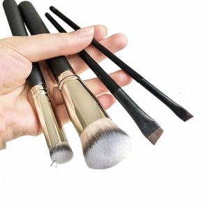 Seaml Cover Synthetic Dark Circle Ccealer Make Up Brush Foundati Angled Liquid Cream Cosmetic Eyeliner Brush Herramientas de belleza s6Ez #