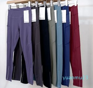 Bolsillos de ciclismo sin costuras Leggings de yoga Cintura alta Pantalones moldeadores elásticos Entrenamiento Medias push-up Gimnasio Fitness Bottoms Ocio Venta caliente