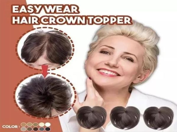 Clipt à cheveux sans couture Clipper Silky Clione Hair Topper Human Wig for Women Whole Quality Wig Accessories1648685