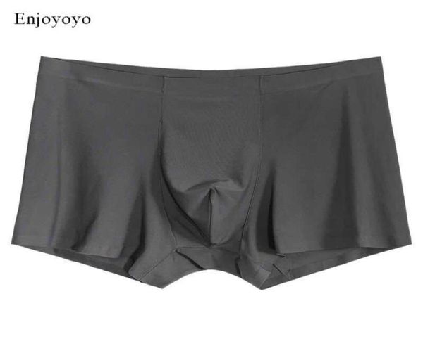 Men sans couture boxers Silk Sous-Pants Antibactérien Boxer Boxer Spandex 3D GOSS DE NYLON CHOSS