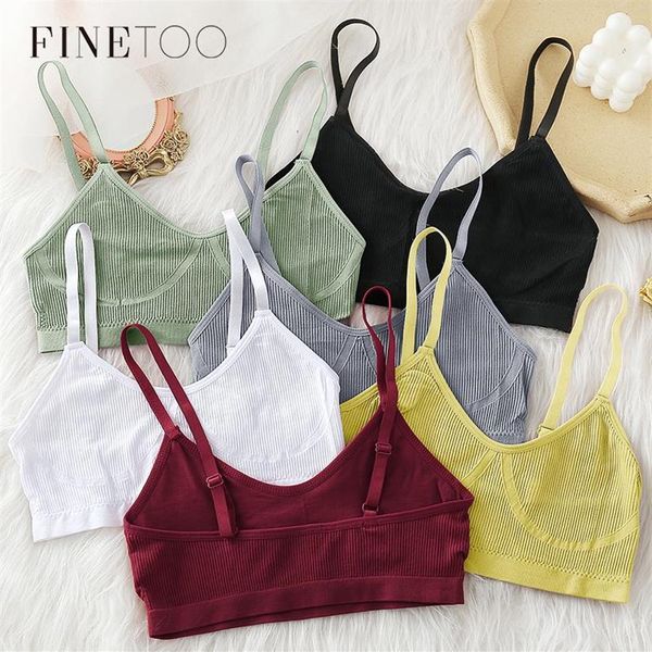 Camisetas sin mangas sin costuras para mujer, sujetador, ropa interior Sexy, Bralette de alambre con correa ajustable, lencería íntima, S-XL, camisolas 258A