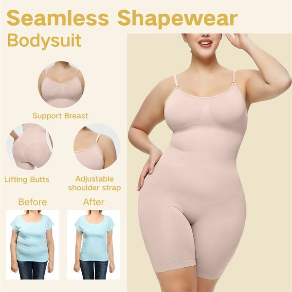 Sans couture femmes body bout à bout Shapewear taille formateur Shaper ventre contrôle poitrine amélioration correctif sous-vêtements Corset