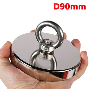 Search Magnet Ultra Big Strong Neodymium Magnets Fishing D90 Strong Magnetic Rings Powerful Salvage Magnet Rare Earth Magnets