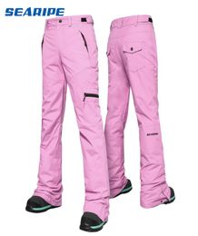 Pantalons de ski Searipe Femmes Extérieur de haute qualité Afficher le vent étanche Couple de neige Pantalons de neige de ski d'hiver Brand 201205812023