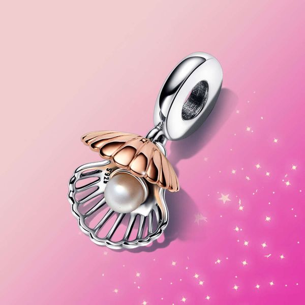 Breloque coquillage pouvant être ouverte en cœur pour femmes, adaptée au Bracelet Original, bijoux, serrure à clé, cadeau DIY
