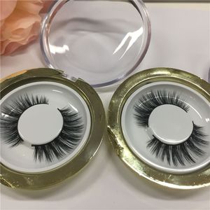 Seashine livraison gratuite en gros 3D cutton bond faux cils de vison avec boîte à cils de marque privée personnalisée