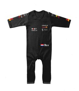 Seizoen F1 Rode Rompertjes Team Kids Baby Jumpsuit Outdoor Indoor Bull Boy Girl Kruippak5418642