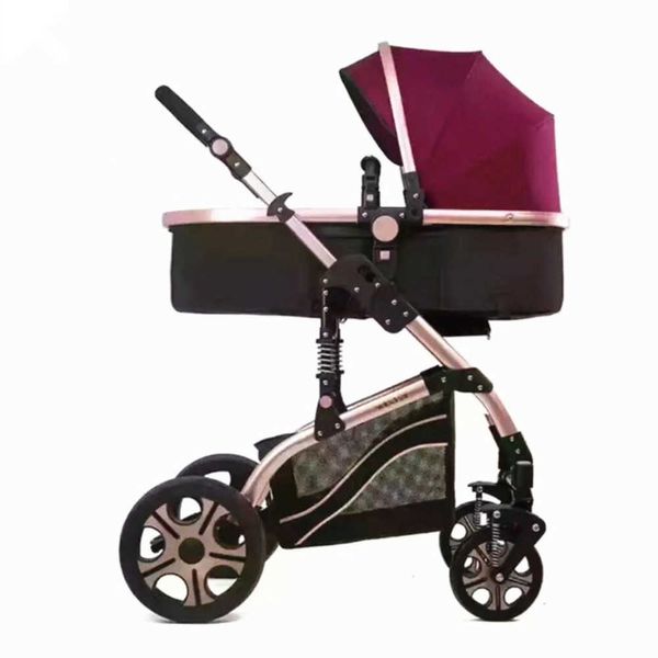 Seasons plegable/carrito de verano y frío/cochecito de bebé de cuatro ruedas con absorción de impactos, cochecito de bebé con capazo