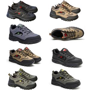 Saisons chaussures masculines altérationnering neuf quatre protections de travail en plein air grandes tailles pour hommes chaussures de sport respirant chaussures de course chaussures toile chaussures gris 41