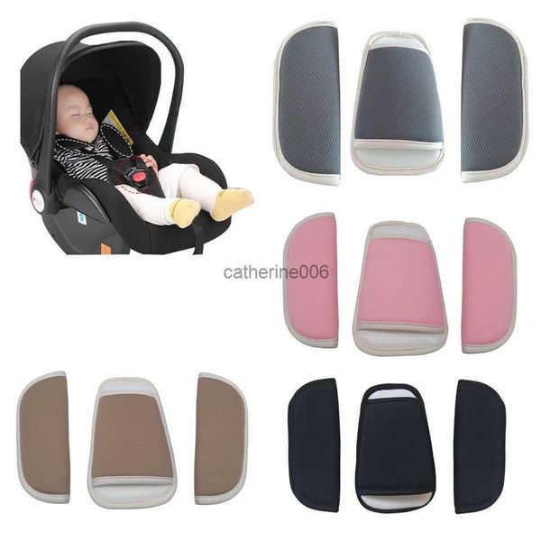 Cubierta del cinturón de seguridad para niños Baby Carseat Correas Cubiertas Correa de hombro Pad Entrepierna Silla infantil Arnés Paraguas Cochecito Accesorios L230625