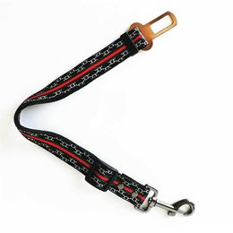 Veiligheidsgordel huisdier honden katten auto veiligheidsgordel veiligheid ketting designer kragen verstelbare harnassen riemen huisdieren riem zware nylon veiligheidsgordels