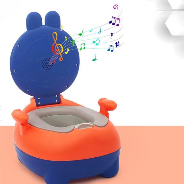 Housses de siège 1-6 ans enfants pot avec fonction musicale bébé voyage toilette formation siège portable pot dessin animé garçon fille pot 230214