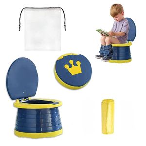 Siège Couvre Siège de pot pliable Portable 2 en 1 avec sac de rangement pour enfants, chaise de toilette pliante de voyage pour filles et garçons en bas âge 231016