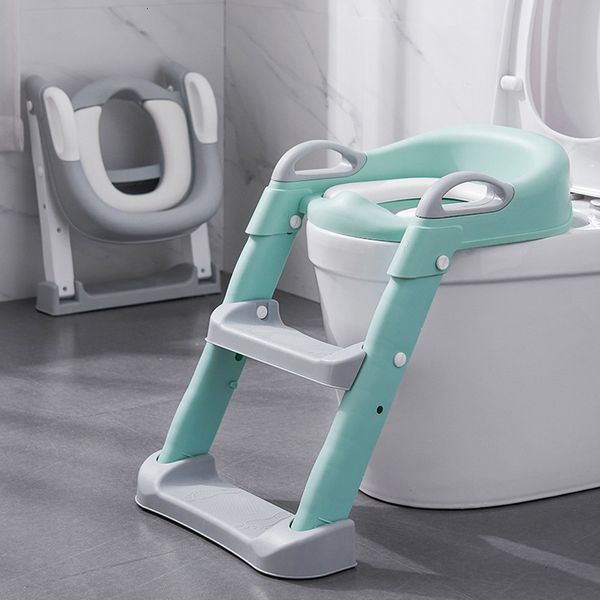 Housses de siège pliantes siège de pot pour bébé urinoir dossier chaise d'entraînement avec escabeau échelle pour bébé tout-petits garçons filles pots de toilette sûrs 230227