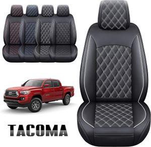 Ensemble complet de housses de siège en cuir imperméable et Durable pour camionnette, adapté pour Toyota Tacoma 2005 à 2023