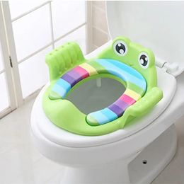 Housses de siège enfants dessin animé grenouille bébé pots siège anneau coussin avec accoudoirs pour tout-petits filles garçons formateurs pot coussin de toilette WC assistant 231016