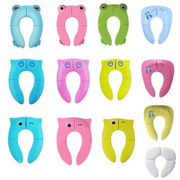 Stoelhoezen Draagbare Kinderen Reizen Potje Seat Pad Baby Opvouwbare Toilet Training Seat Cover Peuter Urine Assistent Kussen Kinderen Pot Seater 230620