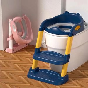 Couvre-siège Siège d'entraînement de pot avec escabeau échelle siège de toilette pliant dossier chaise d'entraînement pour bébé enfants Pot Portable pour enfants 231016