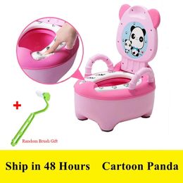 Stoelhoezen Training Toiletbril Comfortabele Rugleuning Cartoon Potten Draagbare Baby Opvouwbare Pot Voor Kinderen Potje Wc Ondersteek 231016
