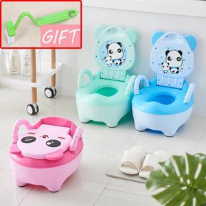 Stoelhoezen training toiletzitting comfortabele rugleuning cartoon potten draagbare babypot voor kinderen zindelijkheid toilet bedpan 230214