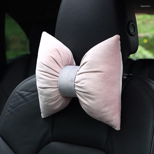 Cojines de asiento 1 unid reposacabezas de coche almohada de cuello de terciopelo holandés gris aut algodón para decoración de interiores 2022