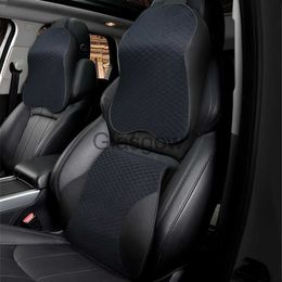 Zitkussens 1 st Auto Nekkussen Verstelbare Hoofdsteun 3D Memory Foam Kussen Auto Hoofdsteun Kussen Neksteun Houder Set Kussens x0720