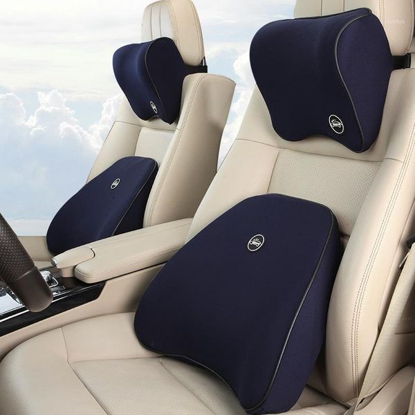 Coussins de siège Support de voiture automatique pour oreiller arrière coussin en mousse à mémoire de forme douleur inférieure accessoires orthopédiques intérieur