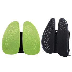 Stoelkussens Auto stoel rug massage massage lumbale ondersteuning taille kussen mesh ventilate pad voor kantoorhuis