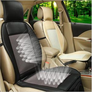 Cojines de asiento cubiertas de automóvil Ventilador de enfriamiento 12V/24 V Cushion Summer Air Coacher Coacher Pad Automobile Accesorios para el automóvil