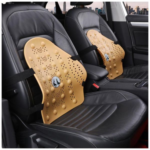 Cojines de asiento Cojín de coche Soporte de cintura Almohadilla de protección Masaje de espalda Ajuste lumbar Ajuste de postura sentada Accesorios anti-jorobados294J