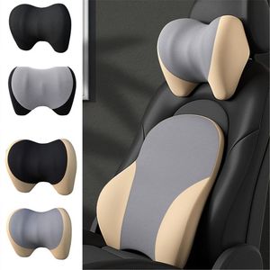 Coussins de siège voiture cou appuie-tête oreiller 3D mémoire coton mousse universel pour tête voyage soutien coussin repos tissu doux Auto