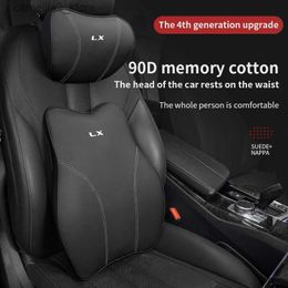 Cojines de asiento Almohada de cuello de coche Restricción de cabeza ajustable Almohadas de asiento de automóvil 3D para Lexus LX Piezas de reposacabezas Q231018