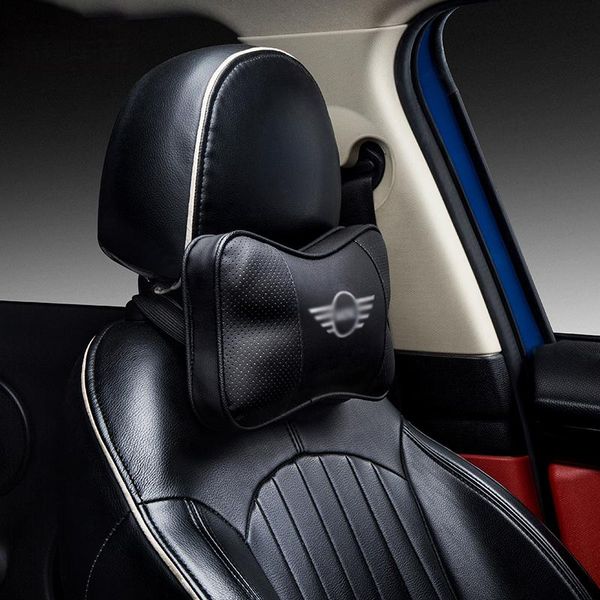 Cojines de asiento Cuello de coche Almohada Cuidado del reposacabezas para Mini Cooper Clubman Countryman R50 R53 R55 R56 R60 R61 F54 F55 F56 F60 Interior